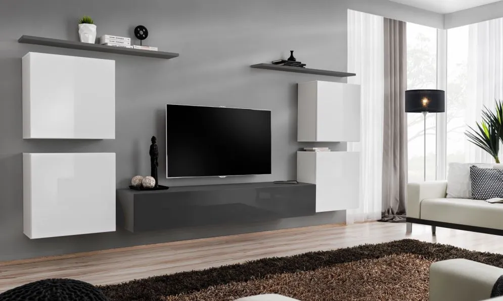 Meblościanka SWITCH IV siedmio-elementowa firmy ASM | MIRAT. kolekcja SWITCH