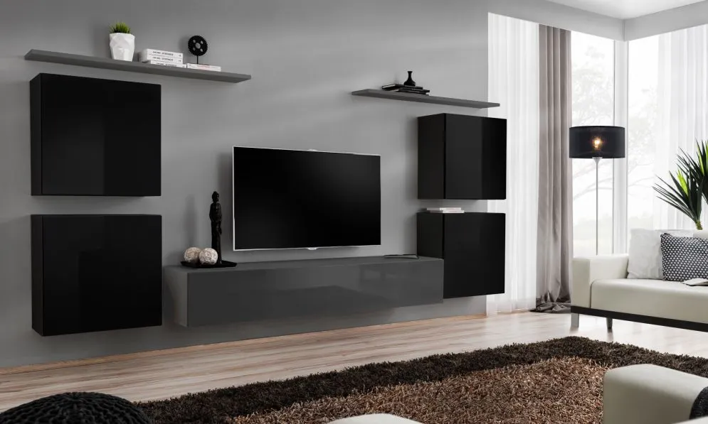 Meblościanka SWITCH IV siedmio-elementowa firmy ASM | MIRAT. kolekcja SWITCH