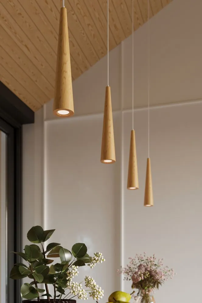 Lampa wisząca SULA 3P naturalne drewno | sklep MIRAT kolekcja sula 3p