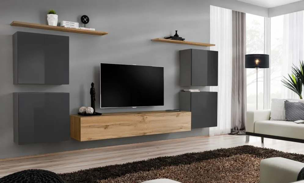 Meblościanka SWITCH IV siedmio-elementowa firmy ASM | MIRAT. kolekcja SWITCH