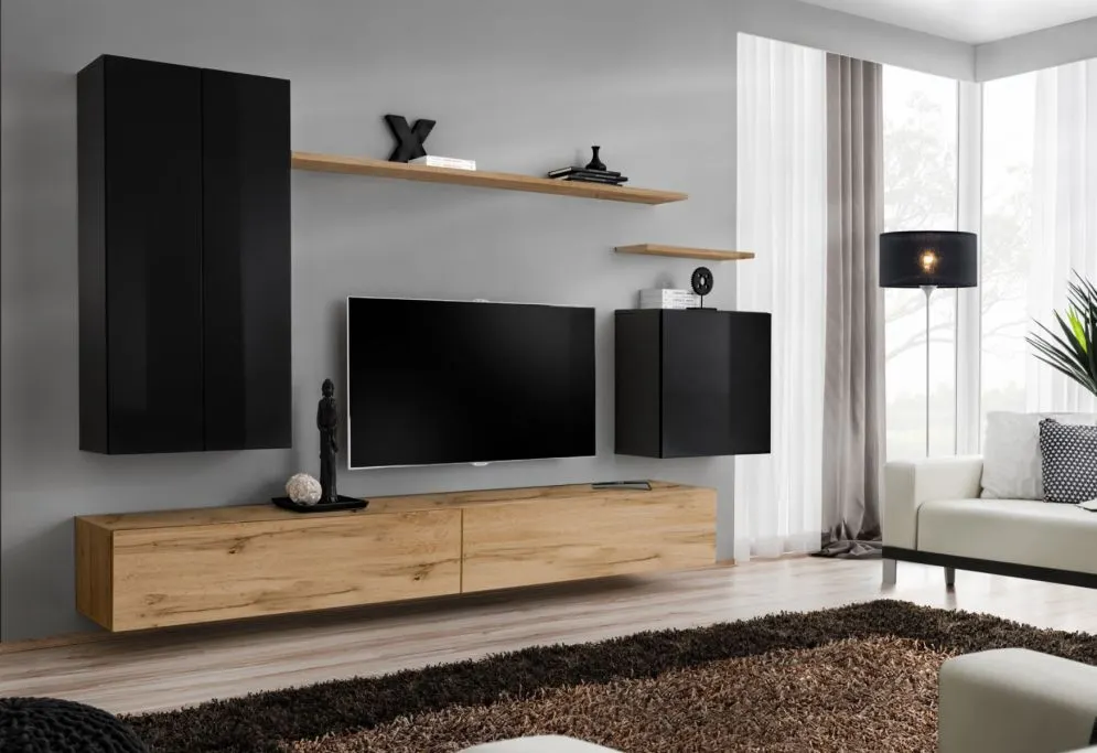Meblościanka SWITCH II w stylu nowoczesnym do salonu | MIRAT.  kolekcja SWITCH