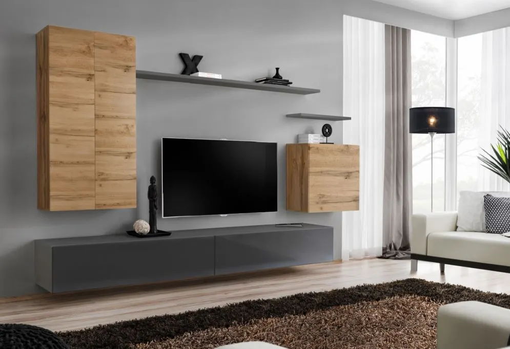 Meblościanka SWITCH II w stylu nowoczesnym do salonu | MIRAT.  kolekcja SWITCH