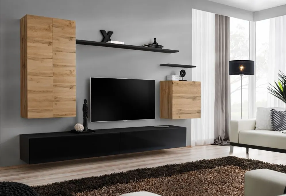 Meblościanka SWITCH II w stylu nowoczesnym do salonu | MIRAT.  kolekcja SWITCH
