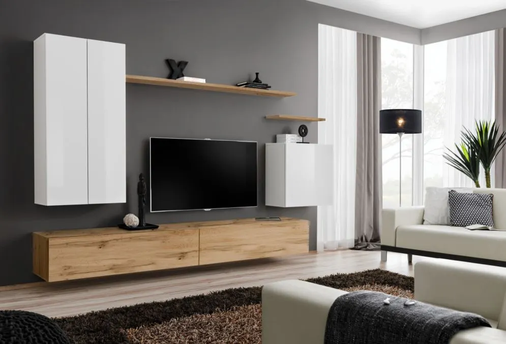 Meblościanka SWITCH II w stylu nowoczesnym do salonu | MIRAT.  kolekcja SWITCH