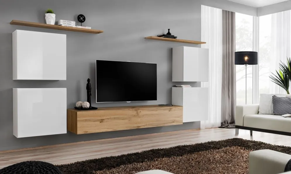 Meblościanka SWITCH IV siedmio-elementowa firmy ASM | MIRAT. kolekcja SWITCH