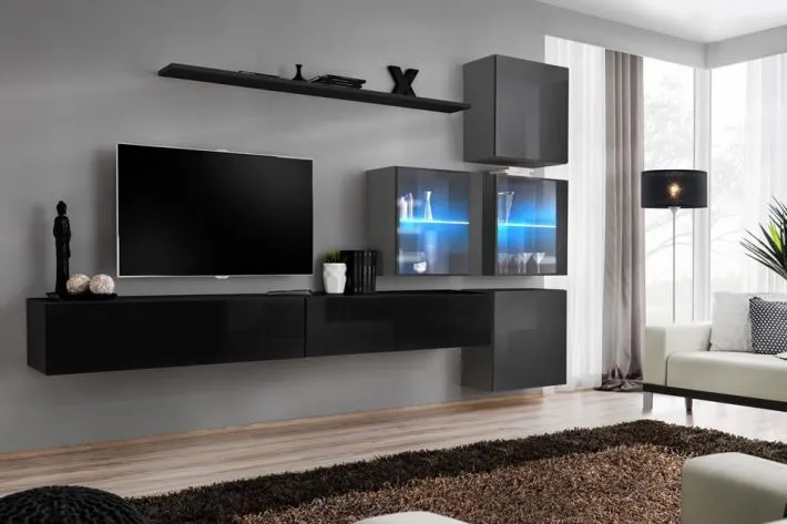 Meblościanka SWITCH XIX modułowa na wysoki połysk | MIRAT. w stylu  kolekcja SWITCH