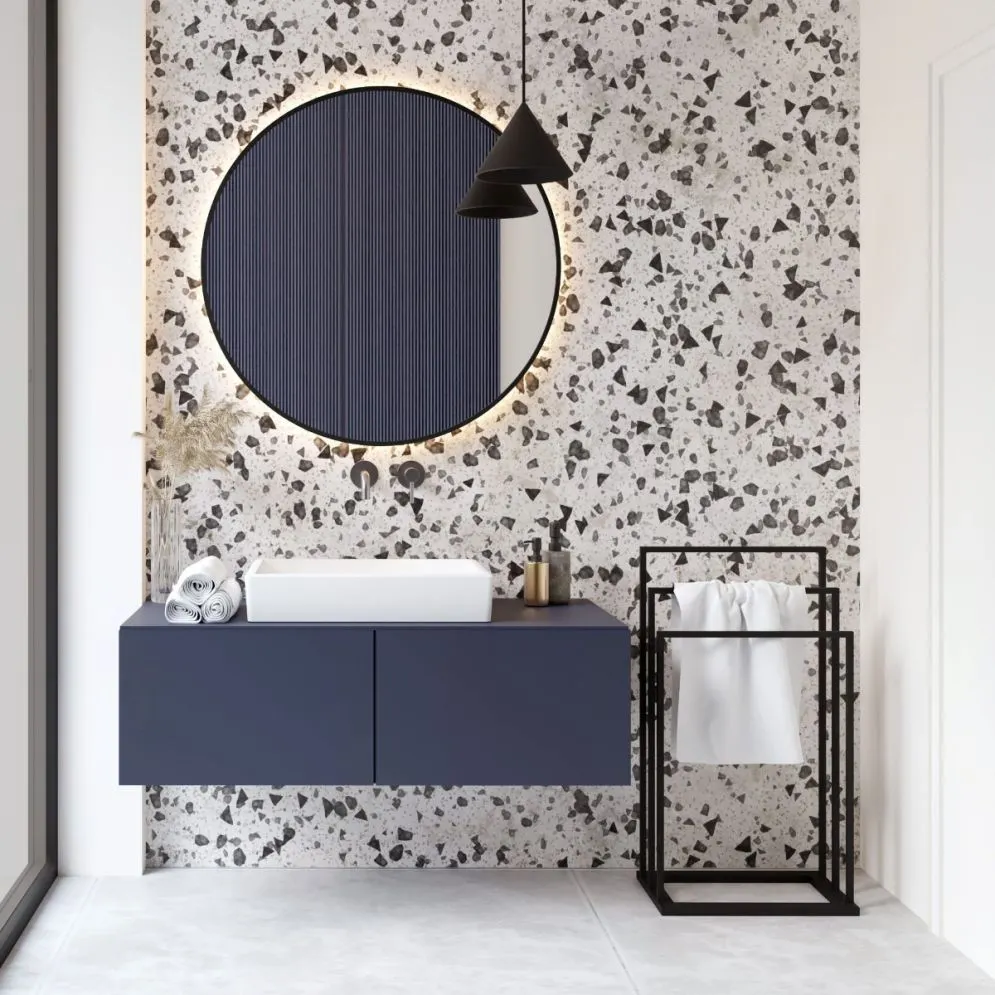 Wieszak na ręczniki SM-02 potrójny czarny do łazienki | MIRAT. styl LOFT