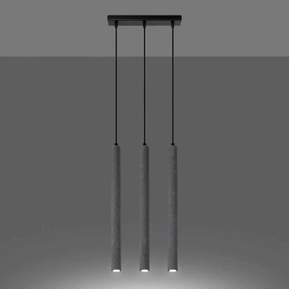 Lampa wisząca PASTELO 3L beton | sklep MIRAT  kolekcja pastelo