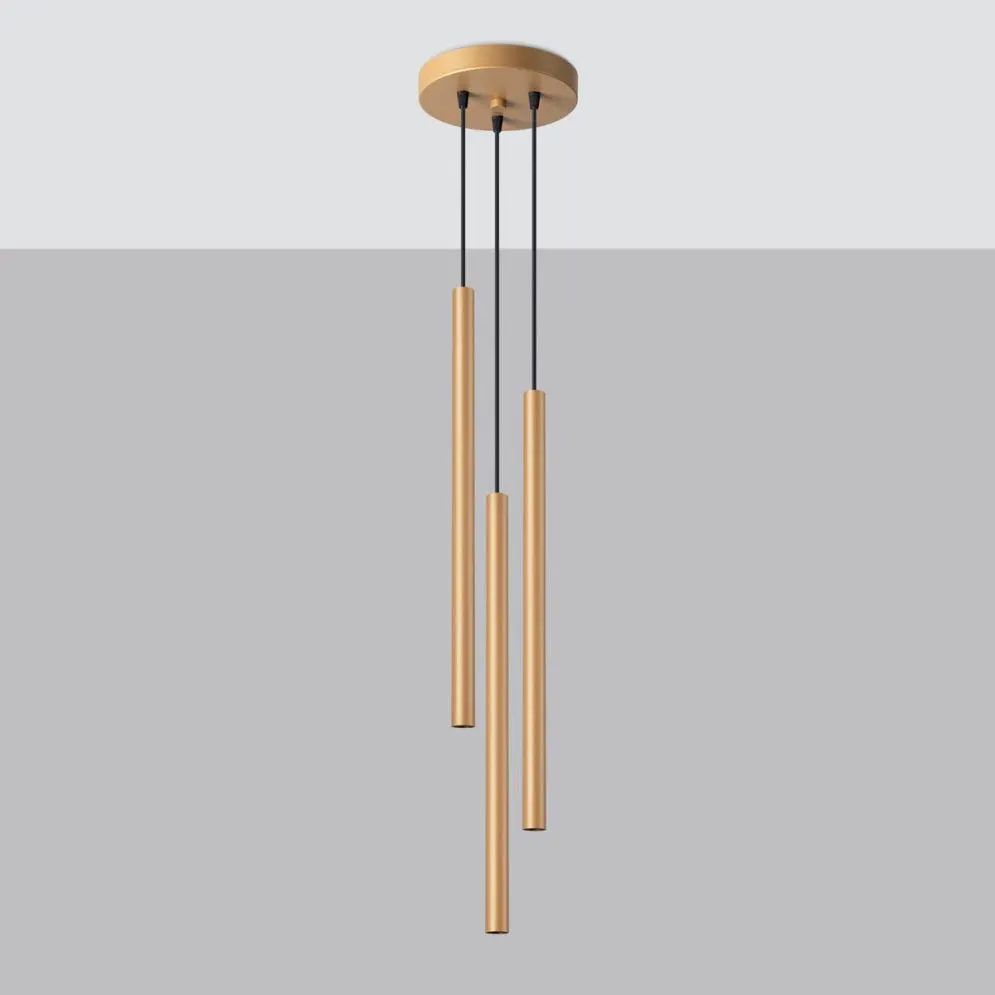Lampa wisząca PASTELO 3P złota | sklep MIRAT  kolekcja pastelo