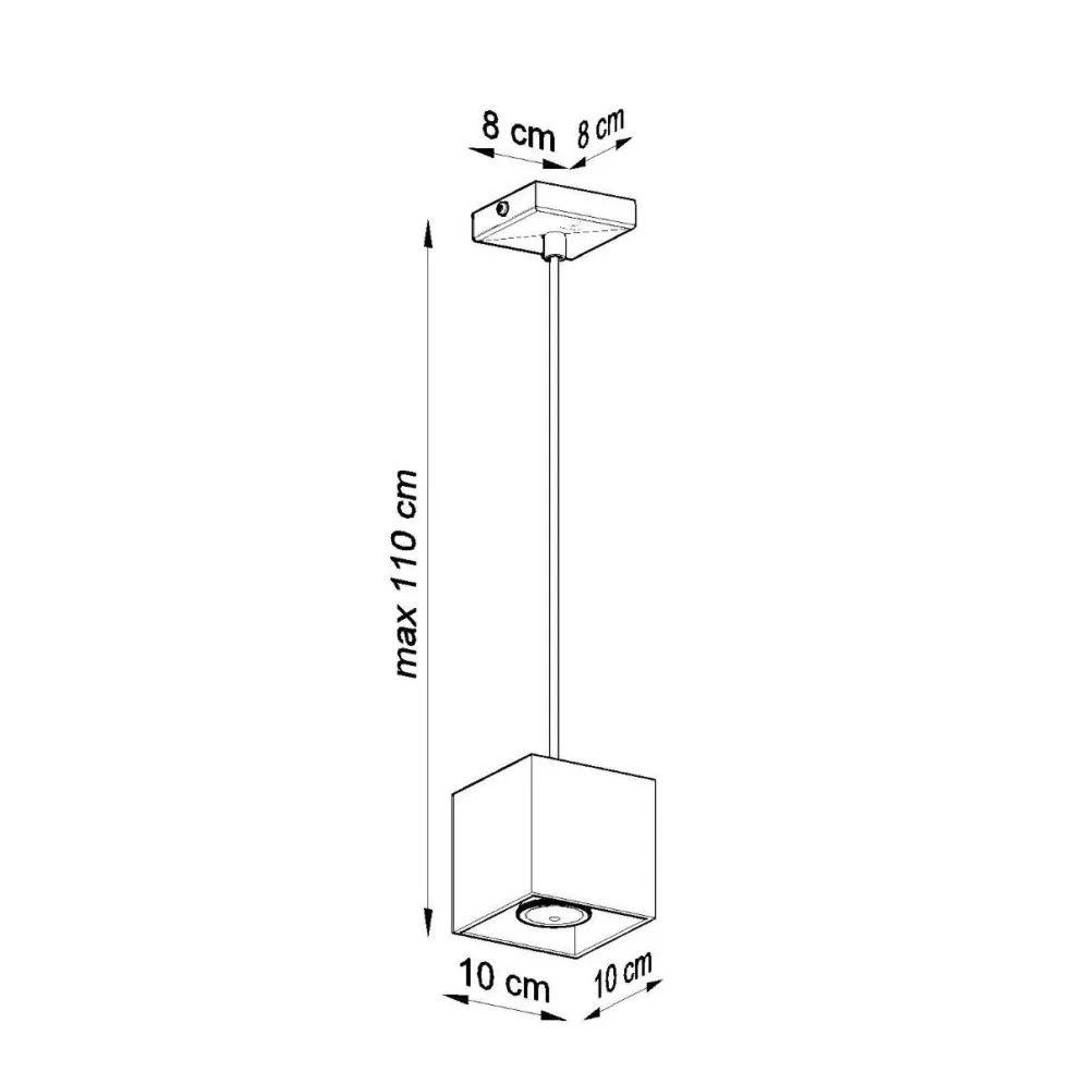 Lampa wisząca QUAD 1 biały | sklep MIRAT  kolekcja quad