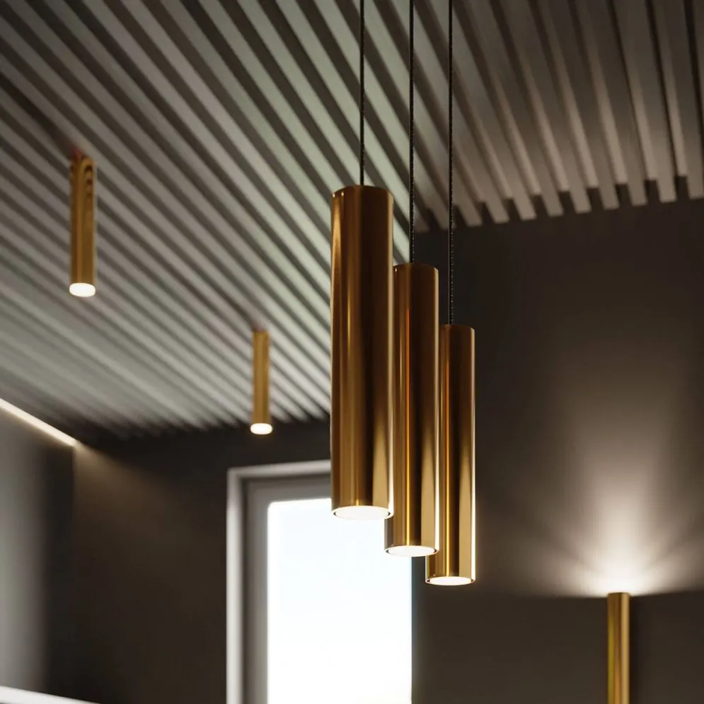 Lampa Wisząca LAGOS 3 złoty połysk | sklep MIRAT kolekcja lagos
