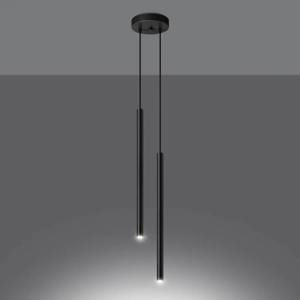 Lampa wisząca PASTELO 2 czarna | sklep MIRAT kolekcja pastelo