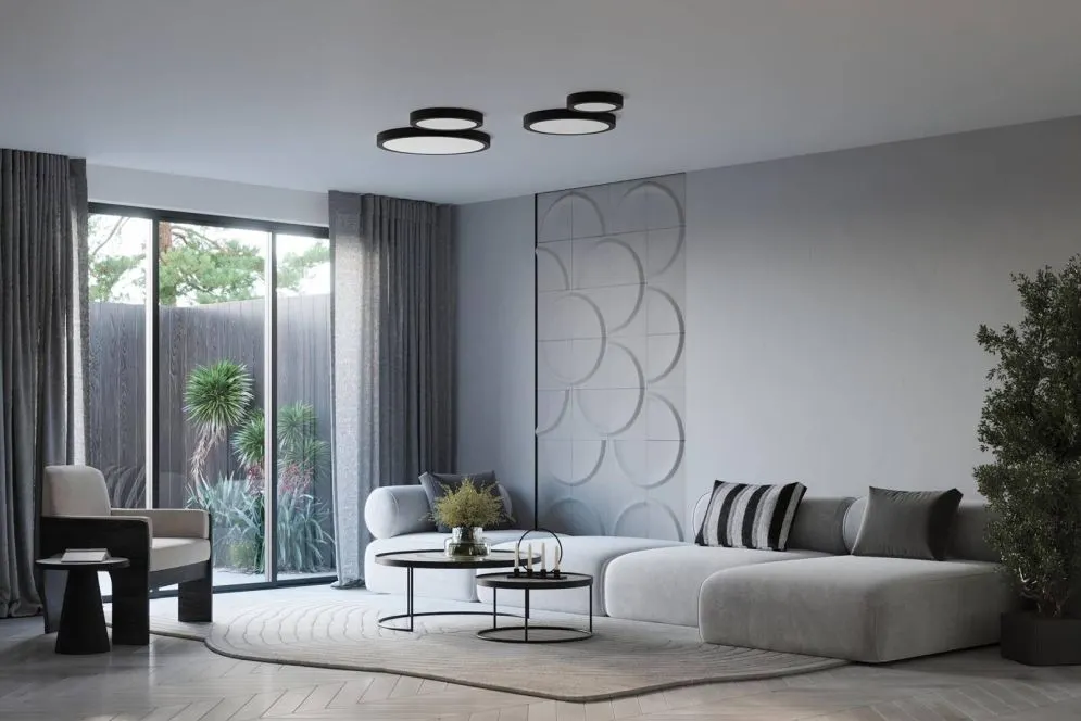 Plafon ONYX 40 czarny LED 3000K | sklep MIRAT kolekcja onyx