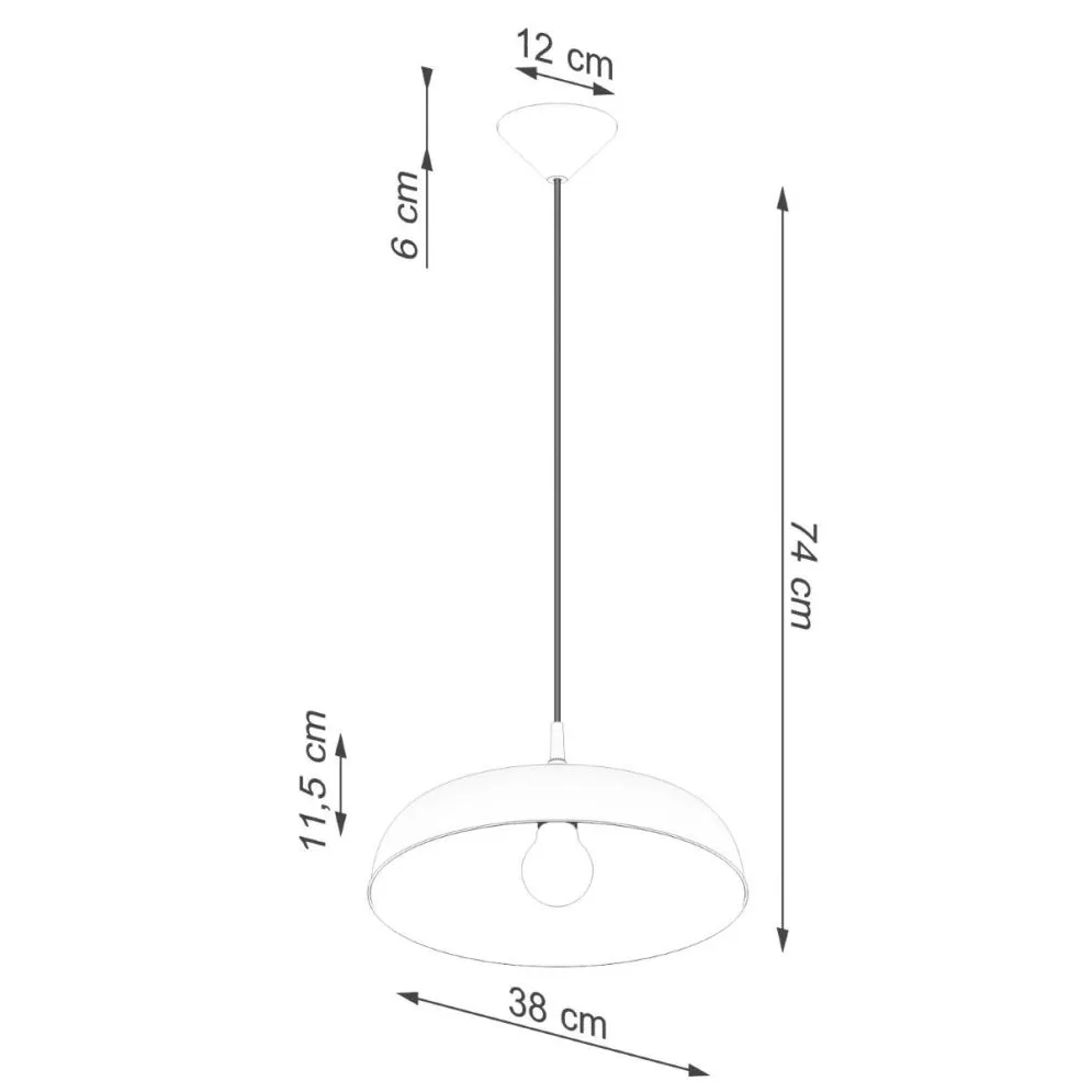 Lampa wisząca GINA czarna | sklep MIRAT kolekcja gina