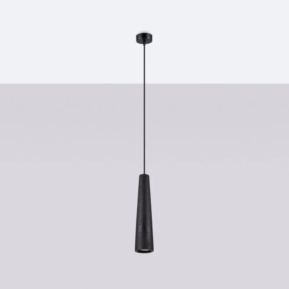 Lampa wisząca ELECTRA czarna beton | sklep MIRAT kolekcja electra