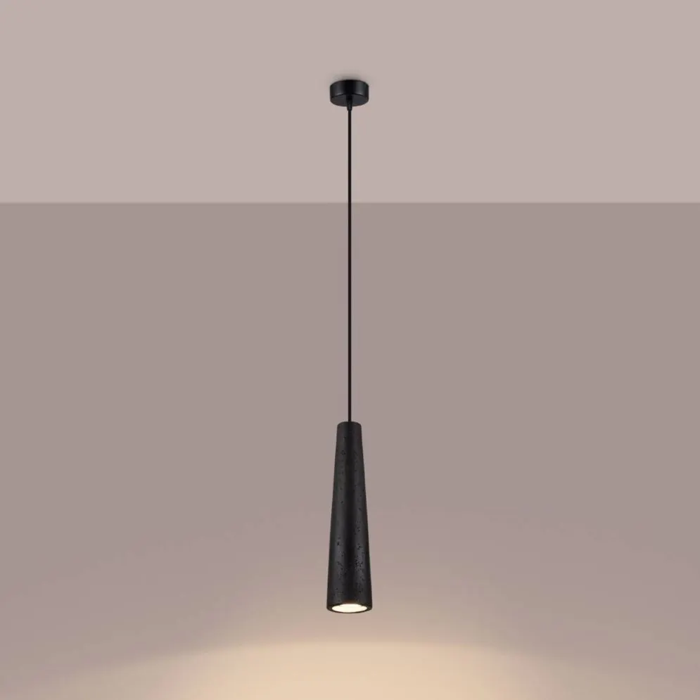 Lampa wisząca ELECTRA czarna beton | sklep MIRAT kolekcja electra