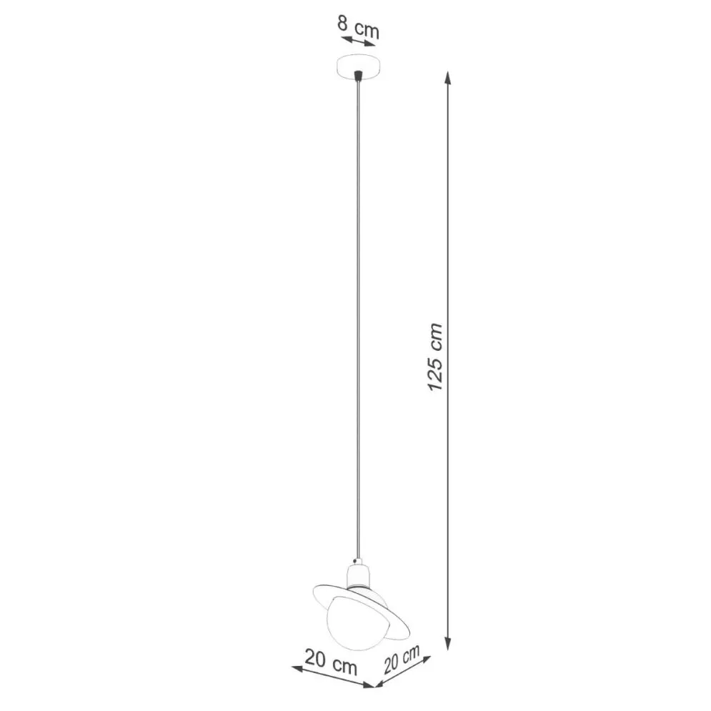 Lampa wisząca HYPERION 1 czarny | sklep MIRAT  kolekcja hyperion