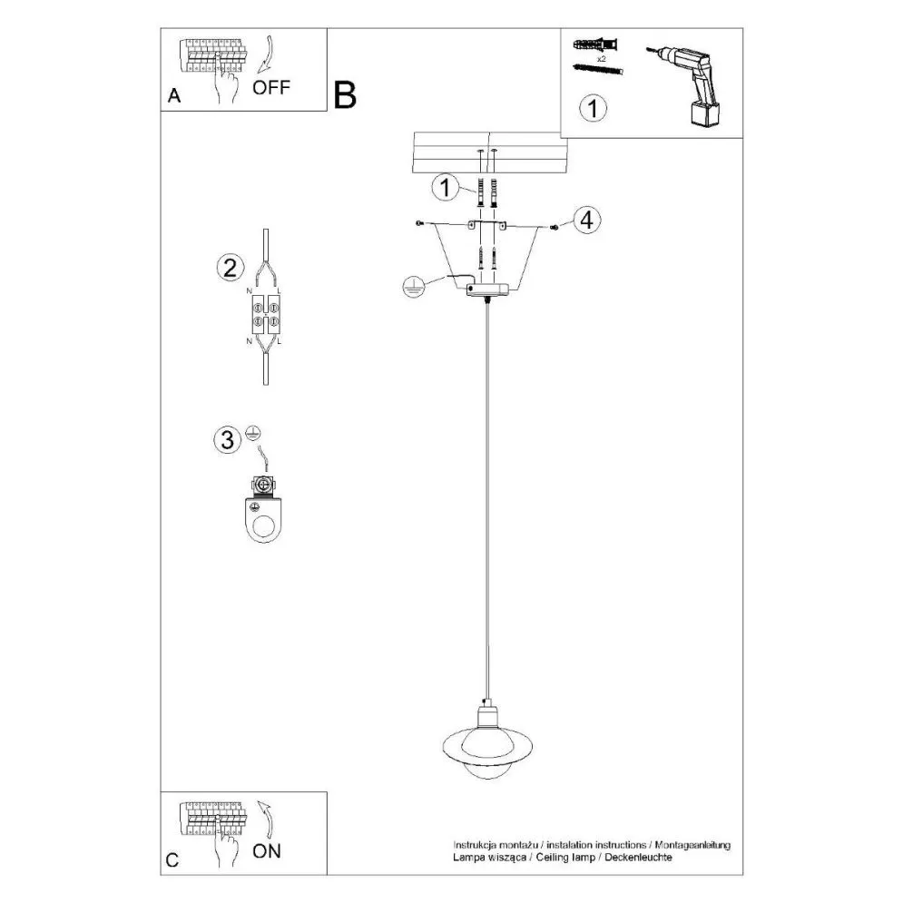 Lampa wisząca HYPERION 1 czarny | sklep MIRAT  kolekcja hyperion