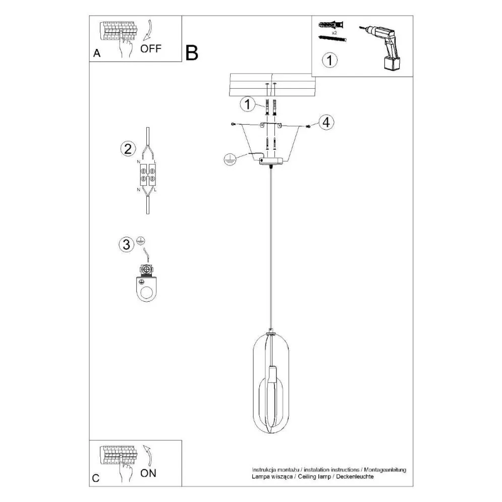 Lampa wisząca NICUS 1 biała | sklep MIRAT  kolekcja nicus