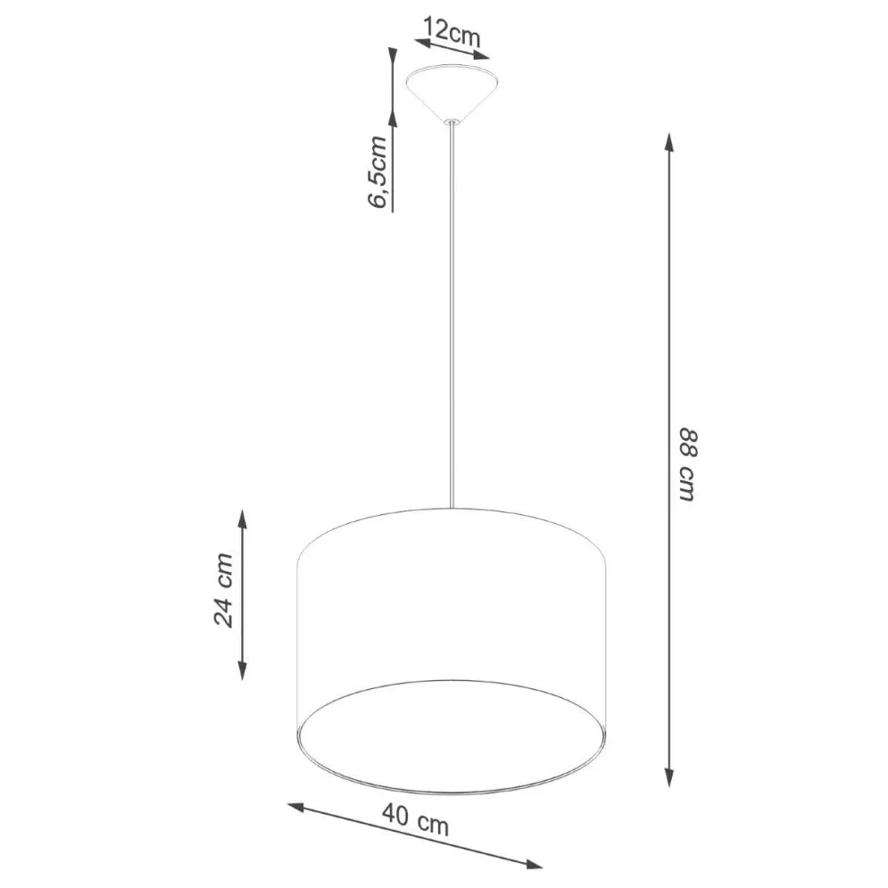 Lampa wisząca NOVA 40 biała | sklep MIRAT kolekcja NOVA
