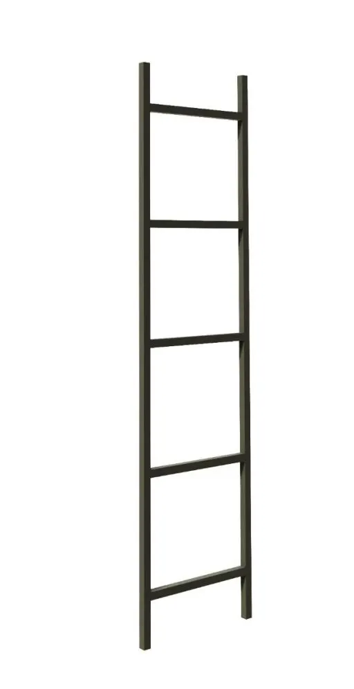 Wieszak na ręczniki KDM-02 czarny łazienkowy stojący drabinka | MIRAT. styl LOFT