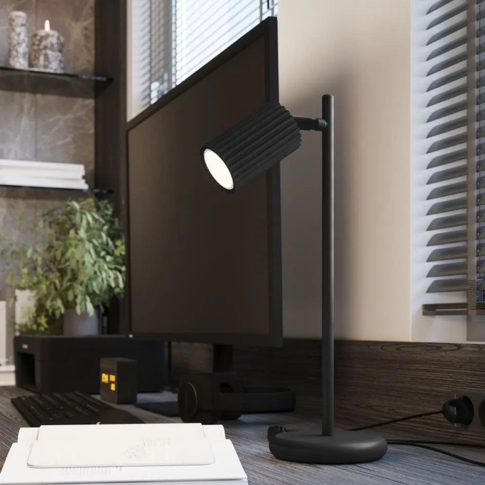 Lampa biurkowa KARBON czarna | sklep MIRAT  kolekcja karbon