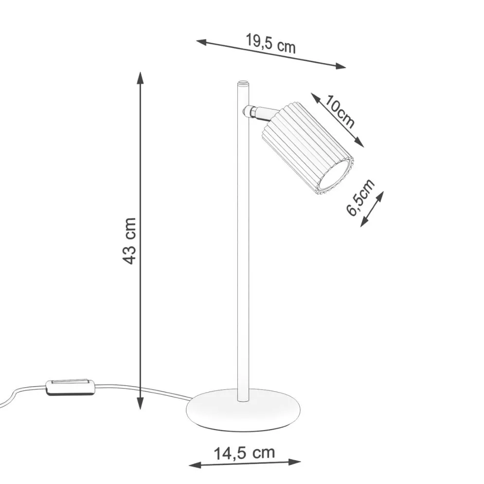 Lampa biurkowa KARBON zielona oliwka | sklep MIRAT kolekcja karbon