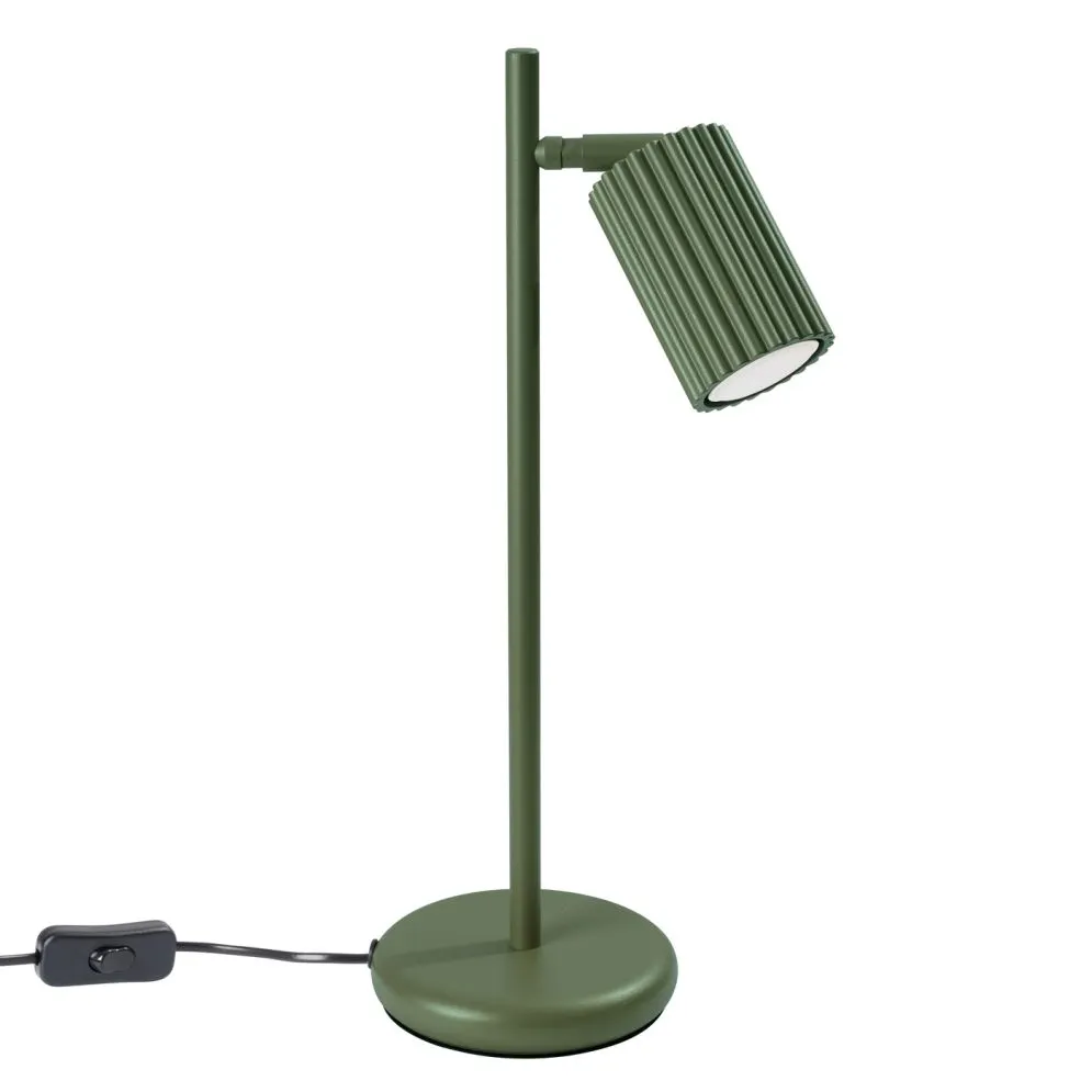 Lampa biurkowa KARBON zielona oliwka | sklep MIRAT kolekcja karbon