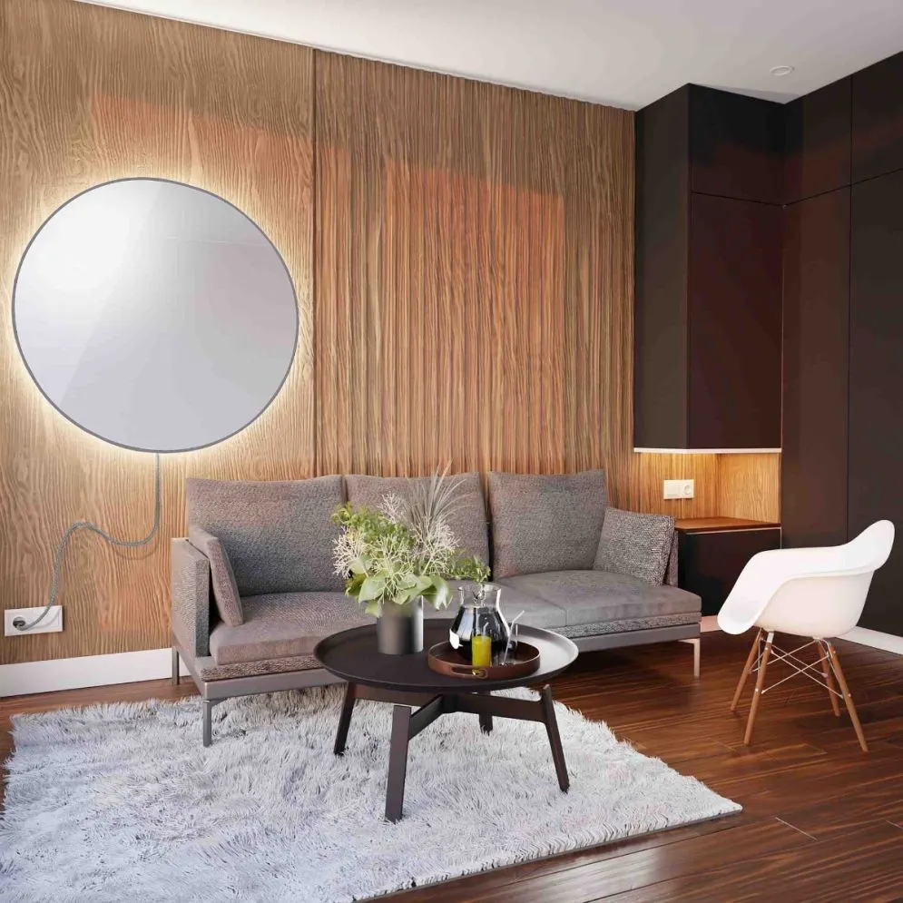 Lustro okrągłe RUBINO ELECTRIC 70 z oświetleniem LED | MIRAT. w stylu  kolekcja RUBINO
