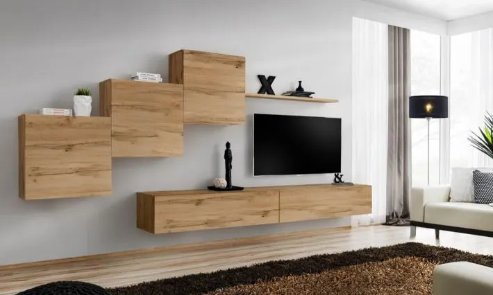 Meblościanka SWITCH X z szafką RTV i trzema szafkami | MIRAT. w stylu kolekcja SWITCH