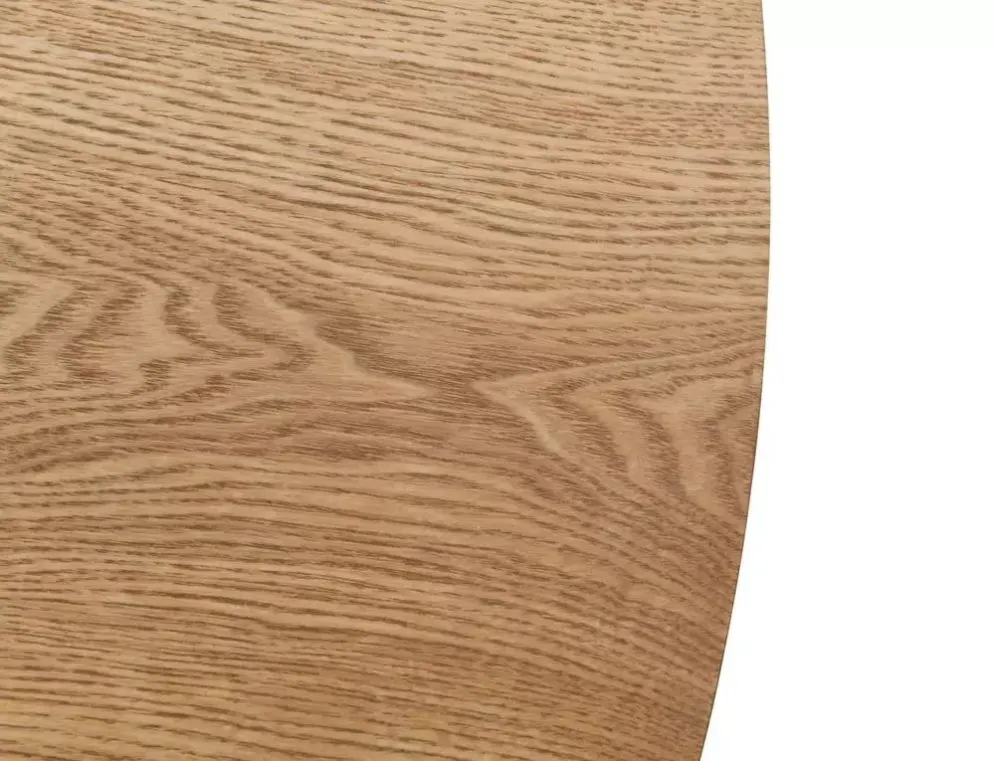 Stół okrągły ANGEL 100 cm z czarną podstawą | MIRAT styl LOFT