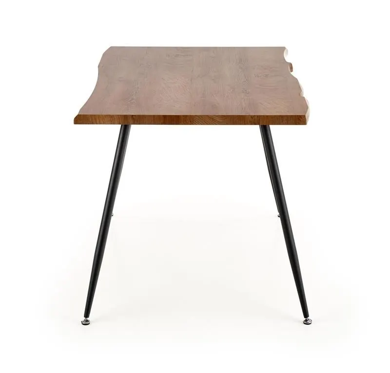 Stół LARSON 120x80 dąb naturalny na metalowych nogach | MIRAT. styl LOFT