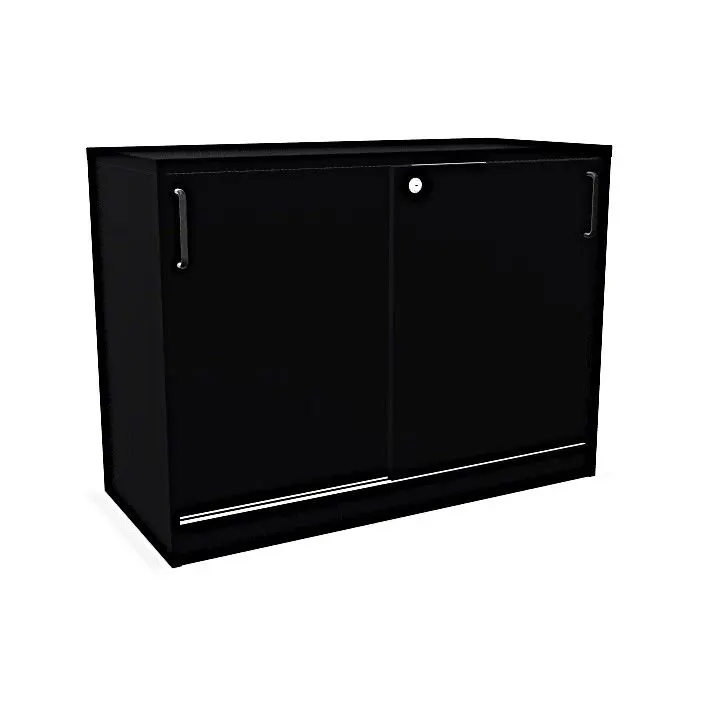 Szafka biurowa przesuwna EASY SPACE CABINET S 1.5-OH 100cm czarna zamykana I sklep meblowy MIRAT.