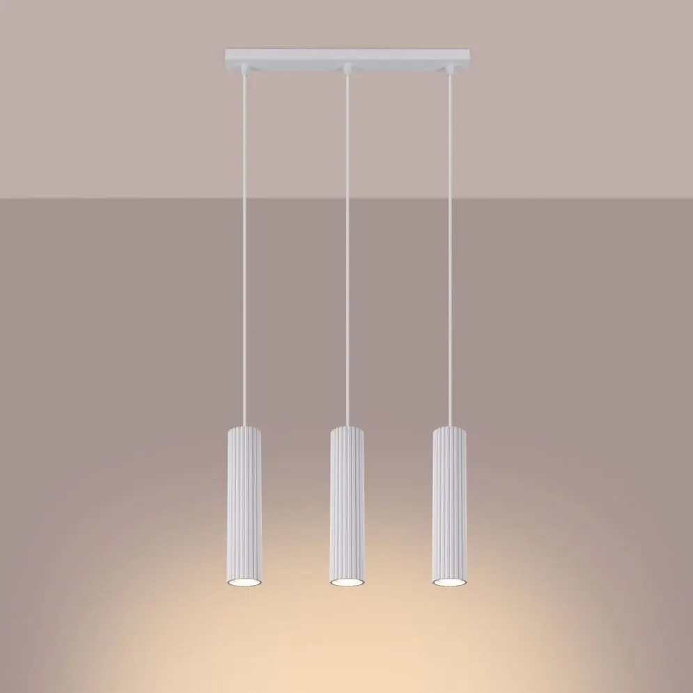 Lampa wisząca KARBON 3L biały | sklep MIRAT  kolekcja karbon