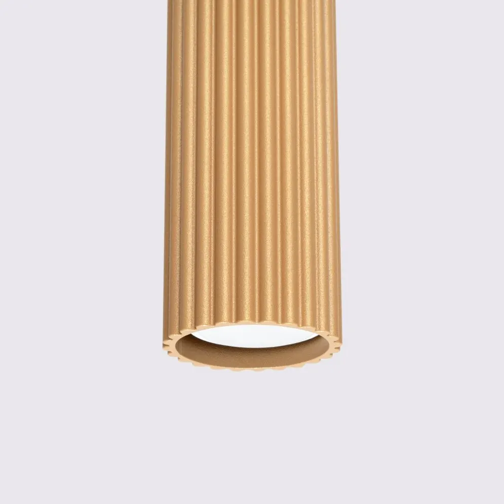 Lampa wisząca KARBON 3L złoty | sklep MIRAT kolekcja karbon
