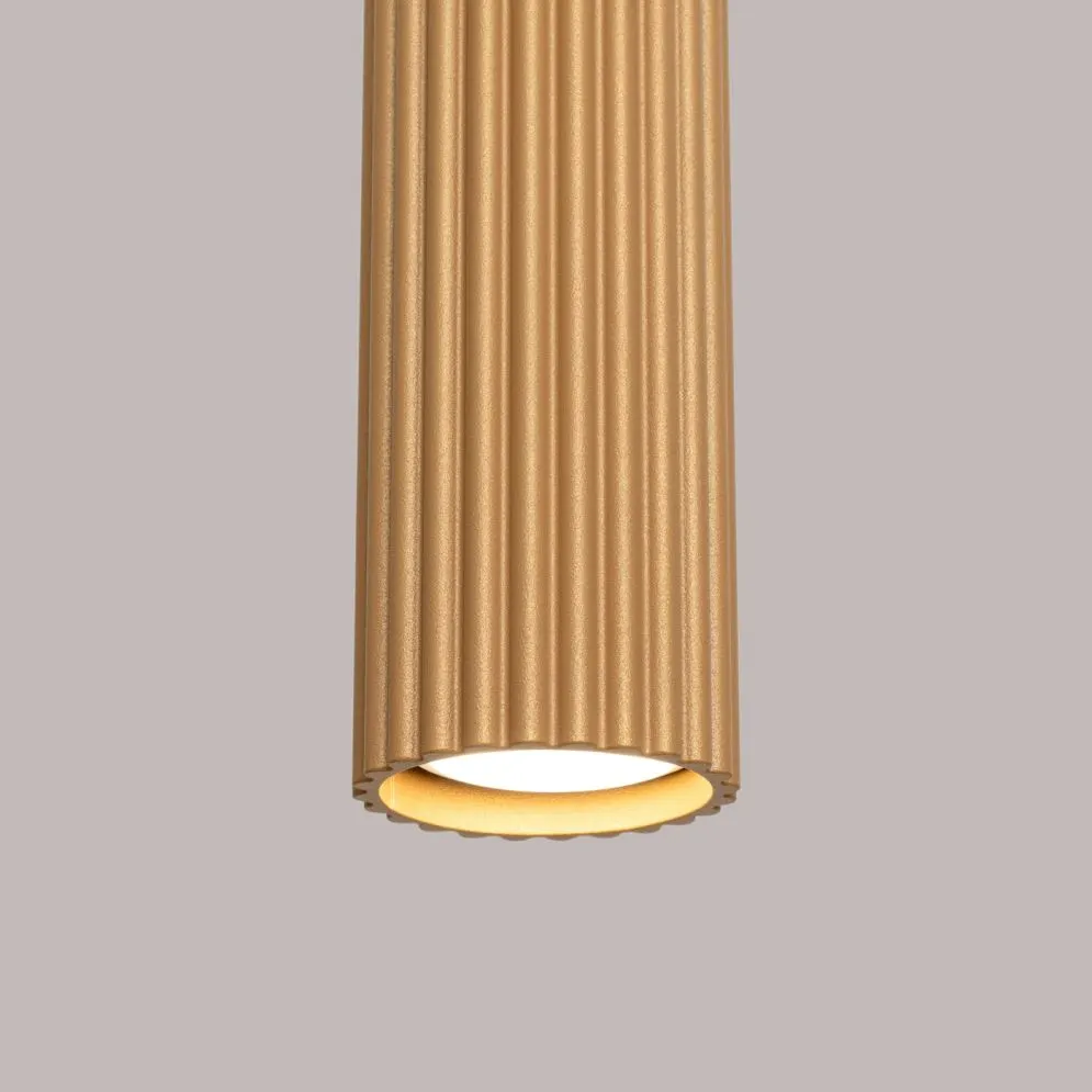 Lampa wisząca KARBON 3L złoty | sklep MIRAT kolekcja karbon