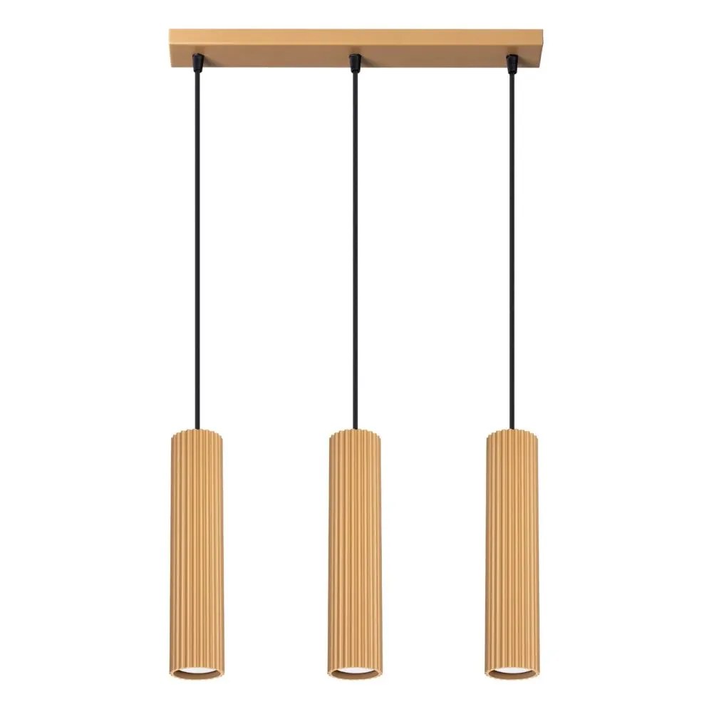 Lampa wisząca KARBON 3L złoty | sklep MIRAT kolekcja karbon
