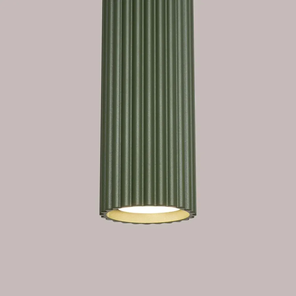 Lampa wisząca KARBON 1 zielony oliwkowy | sklep MIRAT kolekcja karbon