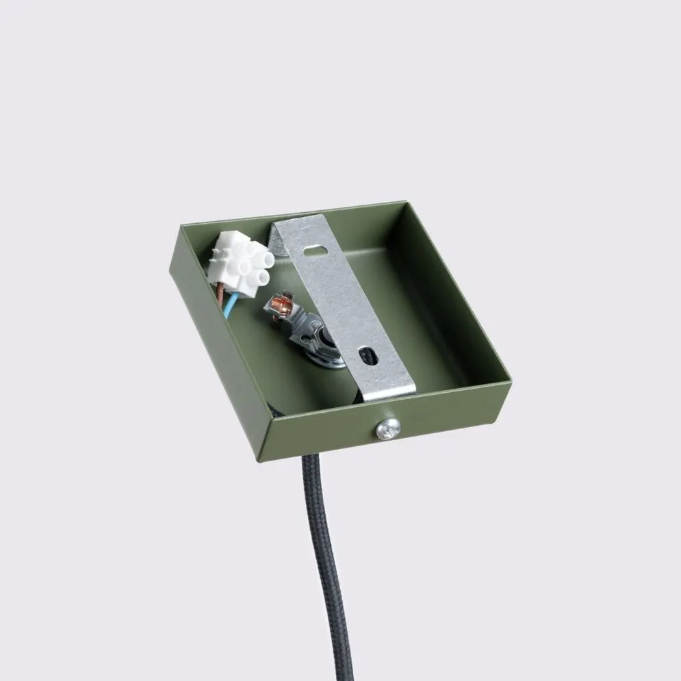 Lampa wisząca KARBON 1 zielony oliwkowy | sklep MIRAT kolekcja karbon