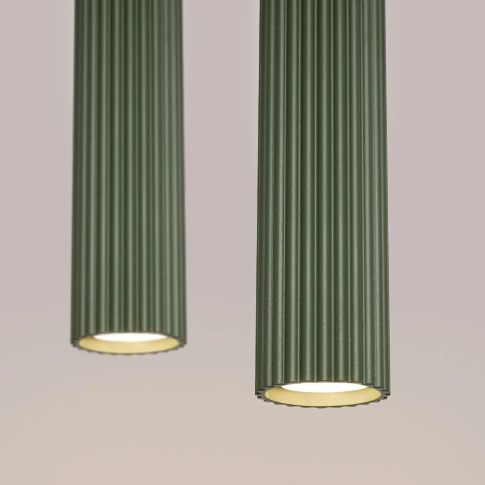 Lampa wisząca KARBON 2 zielona oliwka | sklep MIRAT kolekcja karbon