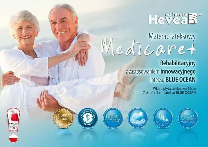 Materac FAMILY MEDICARE PLUS lateksowy z pokrowcem do prania do sypialni | MIRAT.