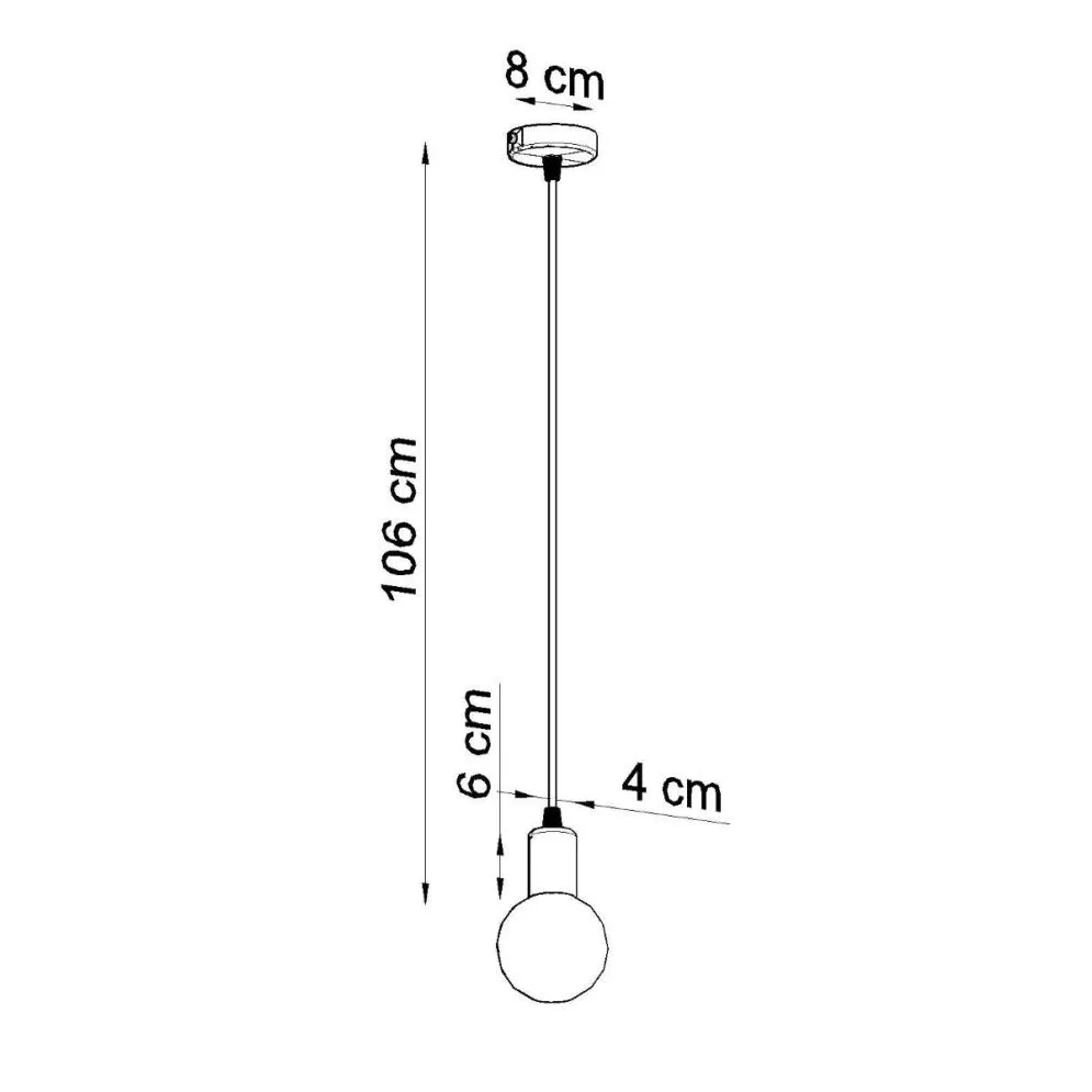 Lampa wisząca EDISON czarna | sklep MIRAT  kolekcja edison