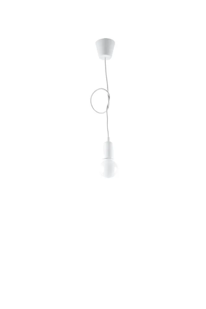 Lampa wisząca DIEGO 1 biała | sklep MIRAT  kolekcja diego