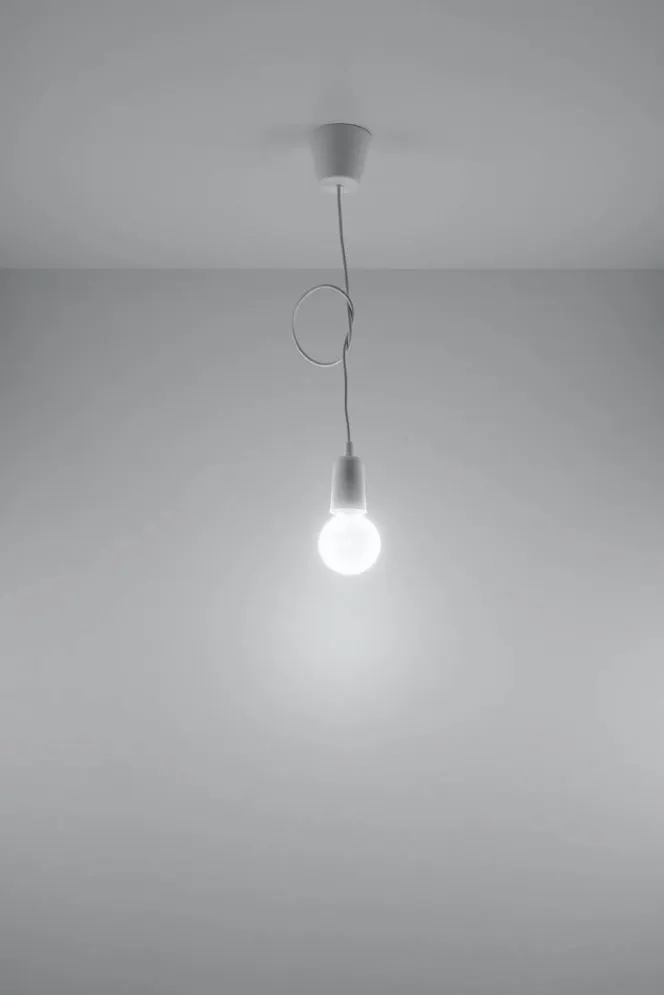 Lampa wisząca DIEGO 1 biała | sklep MIRAT  kolekcja diego