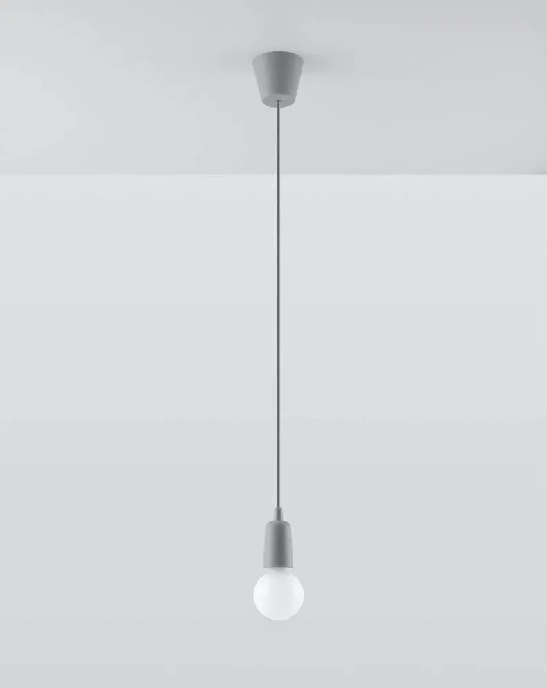 Lampa wisząca DIEGO 1 szara | sklep MIRAT  kolekcja diego