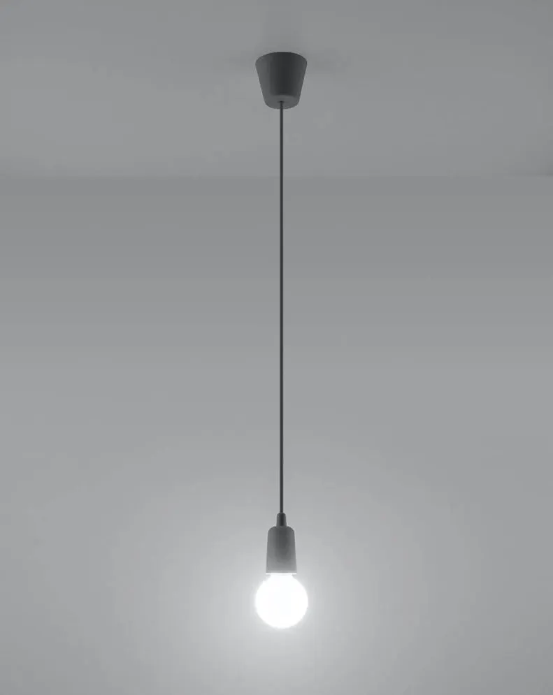 Lampa wisząca DIEGO 1 szara | sklep MIRAT  kolekcja diego