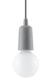 Lampa wisząca DIEGO 1 szara | sklep MIRAT  kolekcja diego