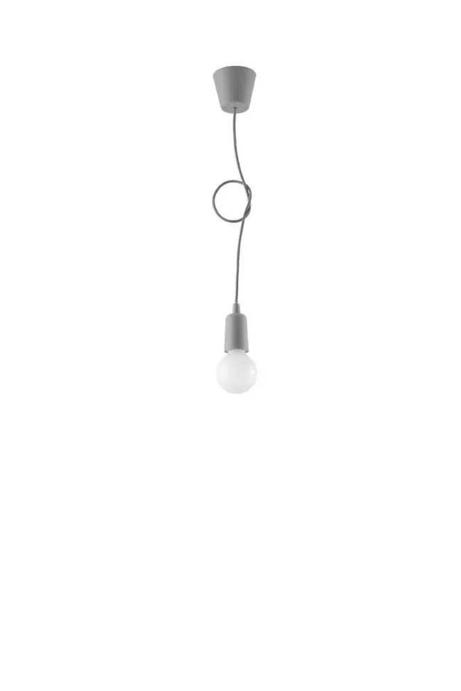 Lampa wisząca DIEGO 1 szara | sklep MIRAT  kolekcja diego