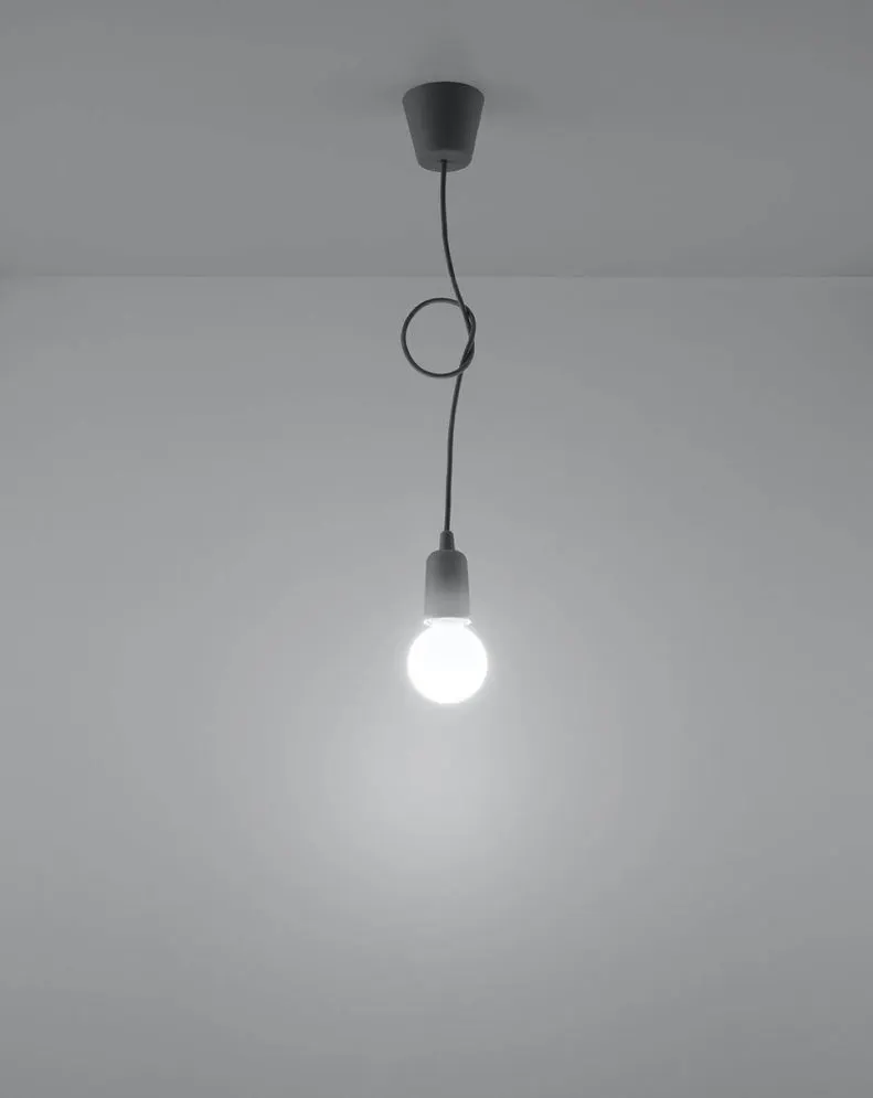 Lampa wisząca DIEGO 1 szara | sklep MIRAT  kolekcja diego