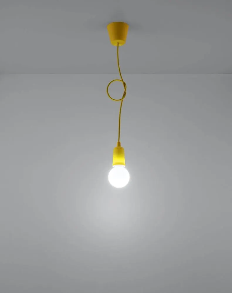 Lampa wisząca DIEGO 1 żółta | sklep MIRAT  kolekcja diego